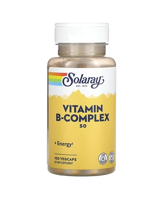 Solaray Vitamin B-Complex 50 mg - 100 VegCaps - Assorted Pre