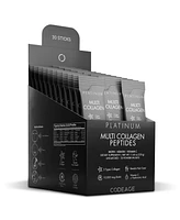 Codeage Multi Collagen and Biotin 10,000 mcg + Vitamin C, B6 & D3, Keratin, Hyaluronic Acid, Niacin, 18 Amino Acids - Stick Packs Supplement
