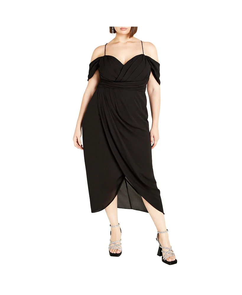 City Chic Plus Entwine Maxi Dress