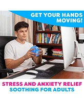 Power Your Fun Arggh Glitter Stress Ball for Adults and Kids - Blue