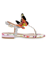 Betsey Johnson Women's Dacie Butterfly Detailed Two-Piece Sandals