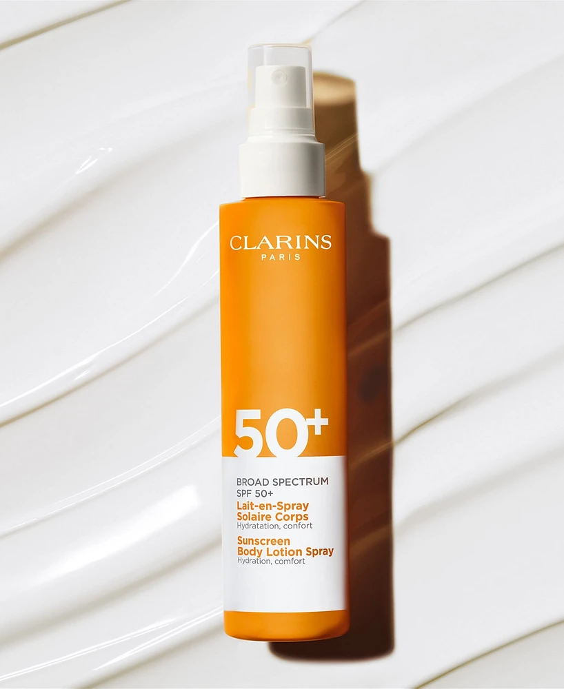Clarins Sunscreen Body Lotion Spray Broad Spectrum Spf 50+, 5 oz.