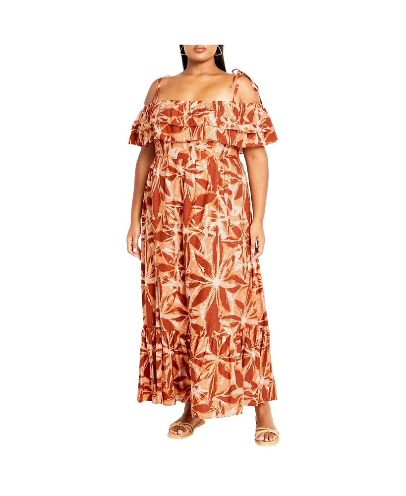 City Chic Plus Size Runaway Maxi Dress