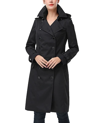 kimi + kai Women's Emma Water Resistant Hooded Trench Coat