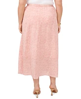 Vince Camuto Plus Size High-Low Crossover Midi Skirt