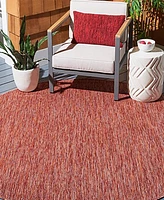 Safavieh Courtyard CY8520 Red 5'3" x 5'3" Sisal Weave Round Outdoor Area Rug