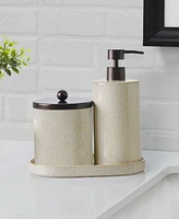 Lavender and Sage Speckled 3-Pc. Bathroom Accessory Set