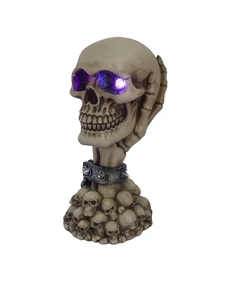 Fc Design 6"H Skull Pile with Led Figurine Decoration Home Decor Perfect Gift for House Warming, Holidays and Birthdays