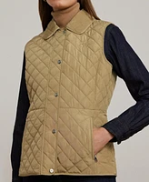 Lauren Ralph Women's Quilted Logo Vest