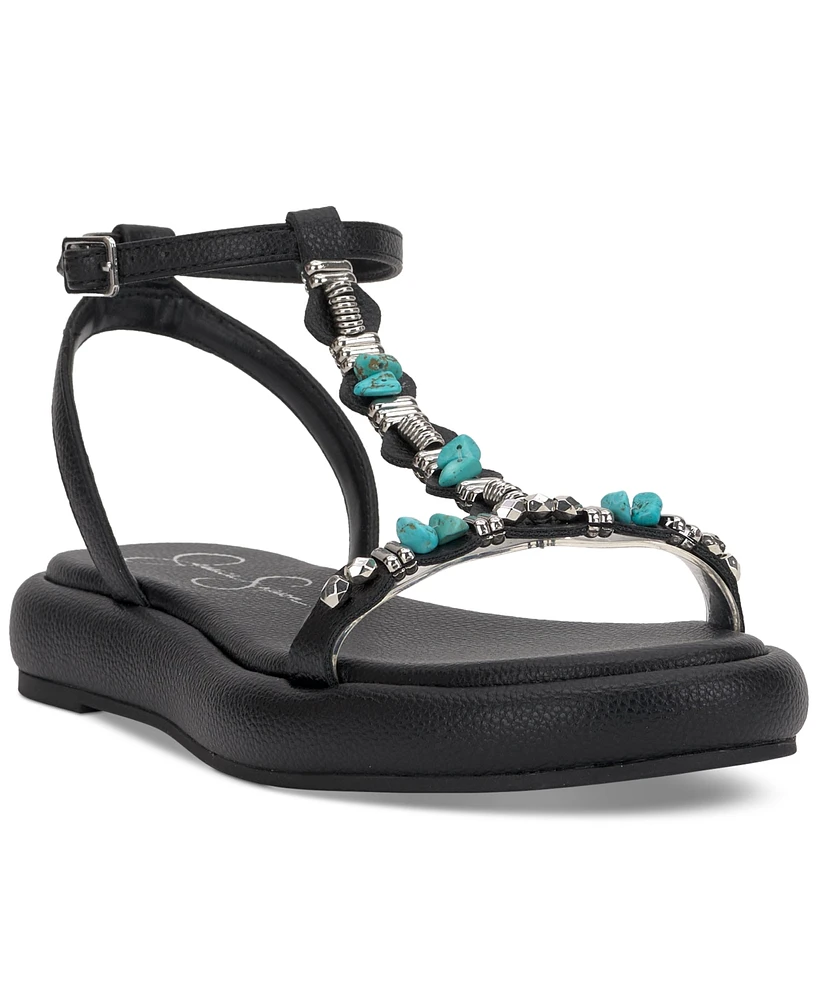 Jessica Simpson Eshily Bead Embellished Platform Sandals