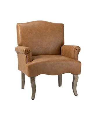 Hulala Home Massengale Traditional Upholstered Armchair with Recessed Arms