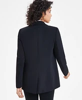 Bar Iii Women's Notched-Collar Open-Front Blazer, Created for Macy's