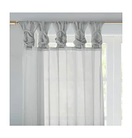 Madison Park Ceres Twist Tab Voile Sheer Window Curtain Pair, 50"W x 84"L, 2 Pack