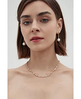 Electra Riviere Freshwater Pearl Drop Earrings