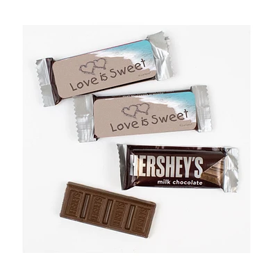 Just Candy 44 Pcs Bulk Wedding Candy Hershey's Snack Size Chocolate Bar Party Favors (19.8 oz, Approx. 44 Pcs) - Beach - Assorted pre