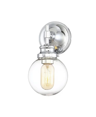 Trade Winds Lighting Trade Winds Chatham Glass Globe Wall Sconce in Chrome