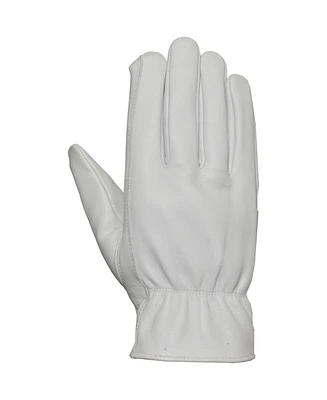 Bellingham Glove Bellingham Premium Goatskin Leather Gloves, White, Medium