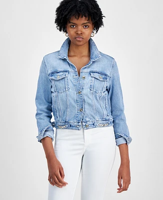 Guess Women's Stevie Long-Sleeve Denim Jacket