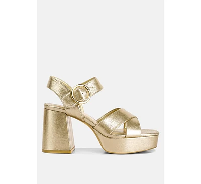 adore strappy block heel sandals