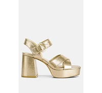 adore strappy block heel sandals