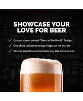 Newair "Beers of the World" 126 Can Beer and Beverage Fridge with SplitShelf