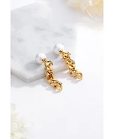 Rhinestone Chain Earrings