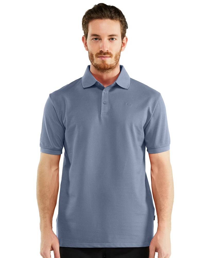 Men's Classic-Fit Cotton-Blend Pique Polo Shirt Big & Tall