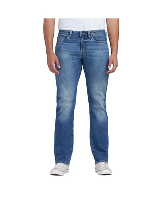 Buffalo Men's Relaxed Straight Driven Crinkled and Sanded Jeans