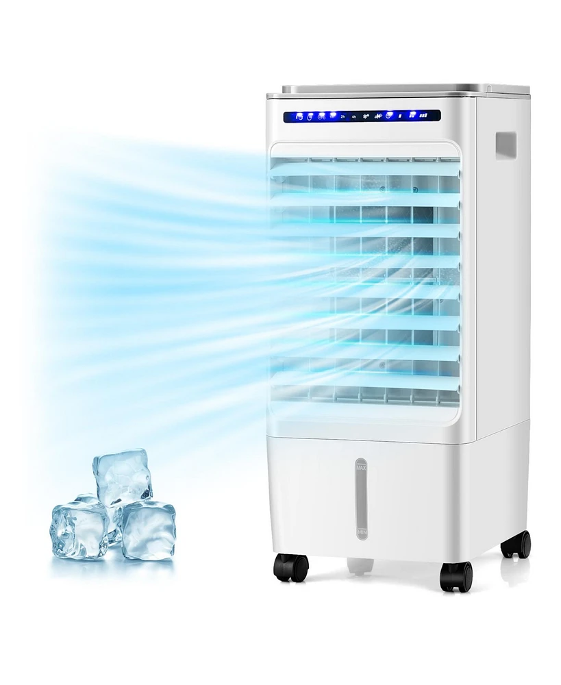 Slickblue 3-in-1 Evaporative Portable Air Cooler with 3 Modes include Remote Control-White