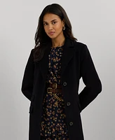 Lauren Ralph Women's Long Notched-Collar Coat