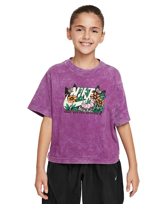 Nike Big Girls Sportswear Graphic-Print Cotton T-Shirt