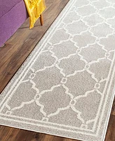 Safavieh Amherst AMT414 Ivory and Light Grey 2'3" x 11' Runner Area Rug