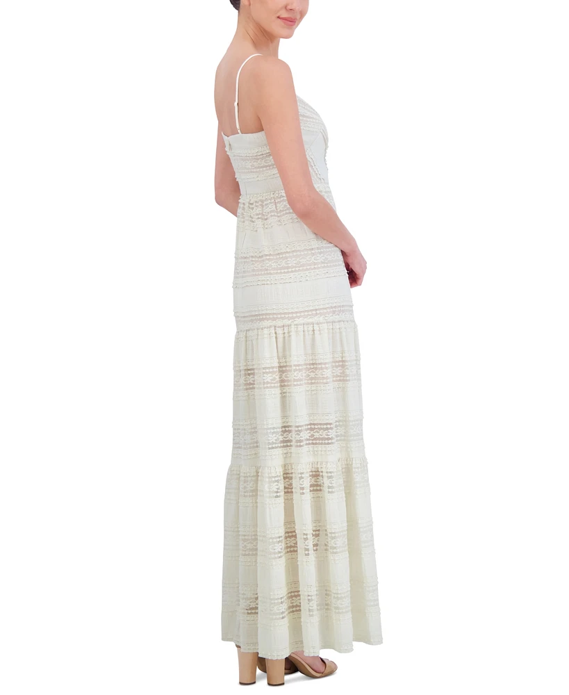 Eliza J Women's Lace Tiered Maxi Dress
