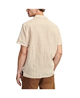 Lucky Brand Men's Stripe Seersucker Short Sleeve Shirt