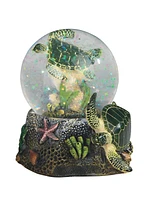 Fc Design 3.75"H Green Sea Turtle Glitter Snow Globe Animal Figurine Home Decor Perfect Gift for House Warming, Holidays and Birthdays