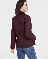 Barbour Women's Ombersley Quilted Corduroy-Collar Jacket, Created for Macy's