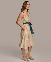 Donna Karan Women's Belted A-Line Dress