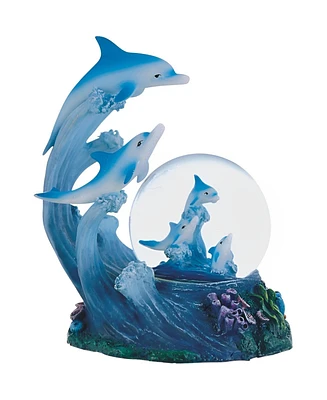 Fc Design 5"H Dolphin Glitter Snow Globe Figurine Home Decor Perfect Gift for House Warming, Holidays and Birthdays