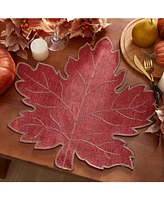 Elrene Metallic Leaf Die Cut Placemat