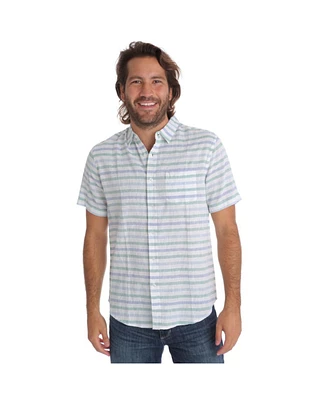 Px Men's Clothing Striped Linen Cotton Shirt