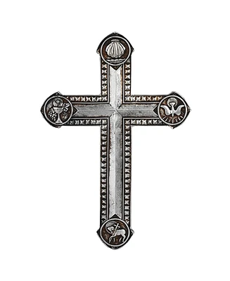 Fc Design 7.5"H Decorative Cross in Silver Statue Wall Holy Home Decor Perfect Gift for House Warming