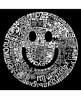 La Pop Art Boys Word Art Hooded Sweatshirt - Smile In Different Languages