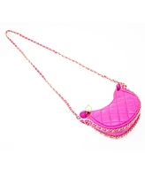 Tiny Treats + Zomi Gems Girls Tiny Quilted Chain Wrapped Hobo Bag