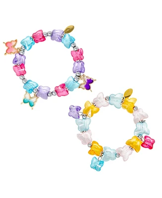 Tiny Treats + Zomi Gems Girls Butterfly Fashion Bracelet Set