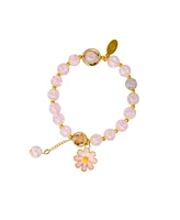 Tiny Treats + Zomi Gems Girls Daisy Crystal Bead Fashion Bracelet Set