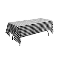 Slickblue 10 Pcs Rectangular Polyester Checker Kitchen Tablecloth