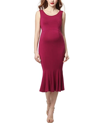 kimi + kai Maternity Mermaid Midi Dress