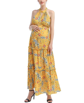 kimi + kai Maternity Soleil Floral Print Maxi Dress