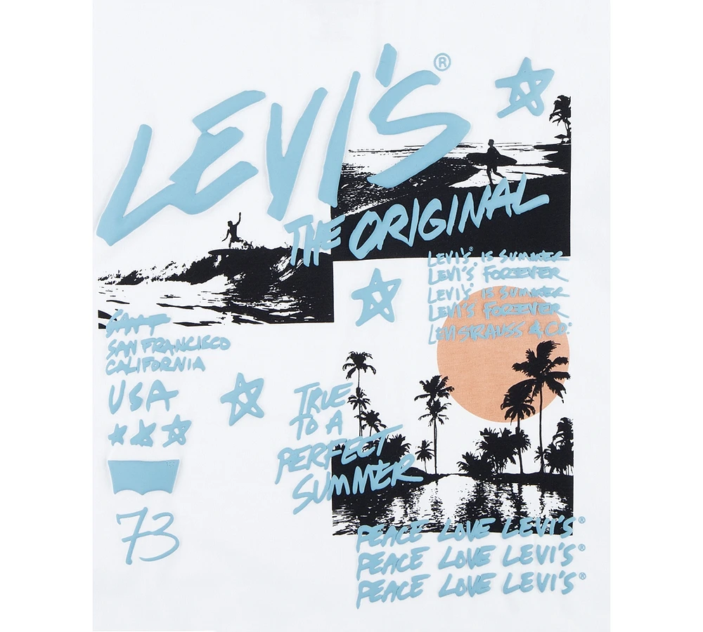 Levi's Little Boys Doodle Summer Scenes Graphic T-Shirt