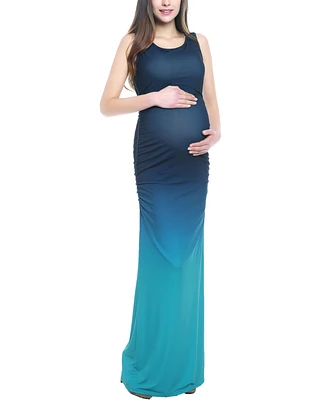 kimi + kai Maternity Sonia Ombre Maxi Dress